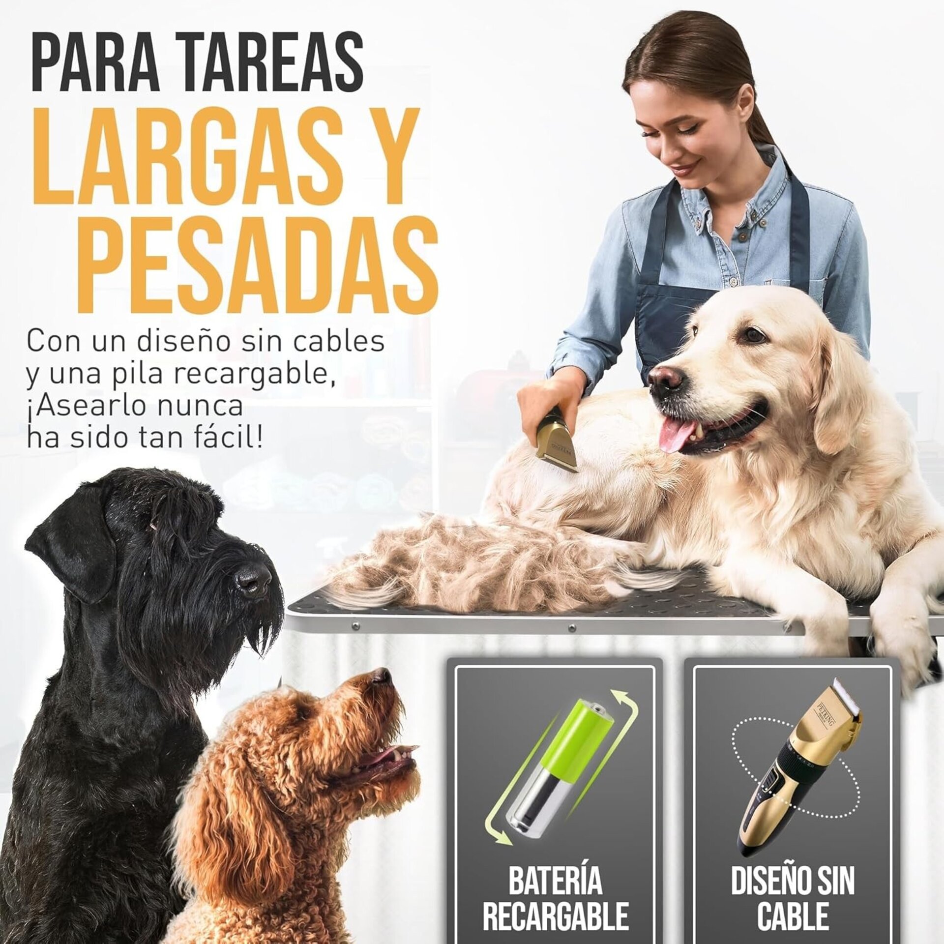 PetKing Premium Maquina Cortar Pelo para Mascota - 9