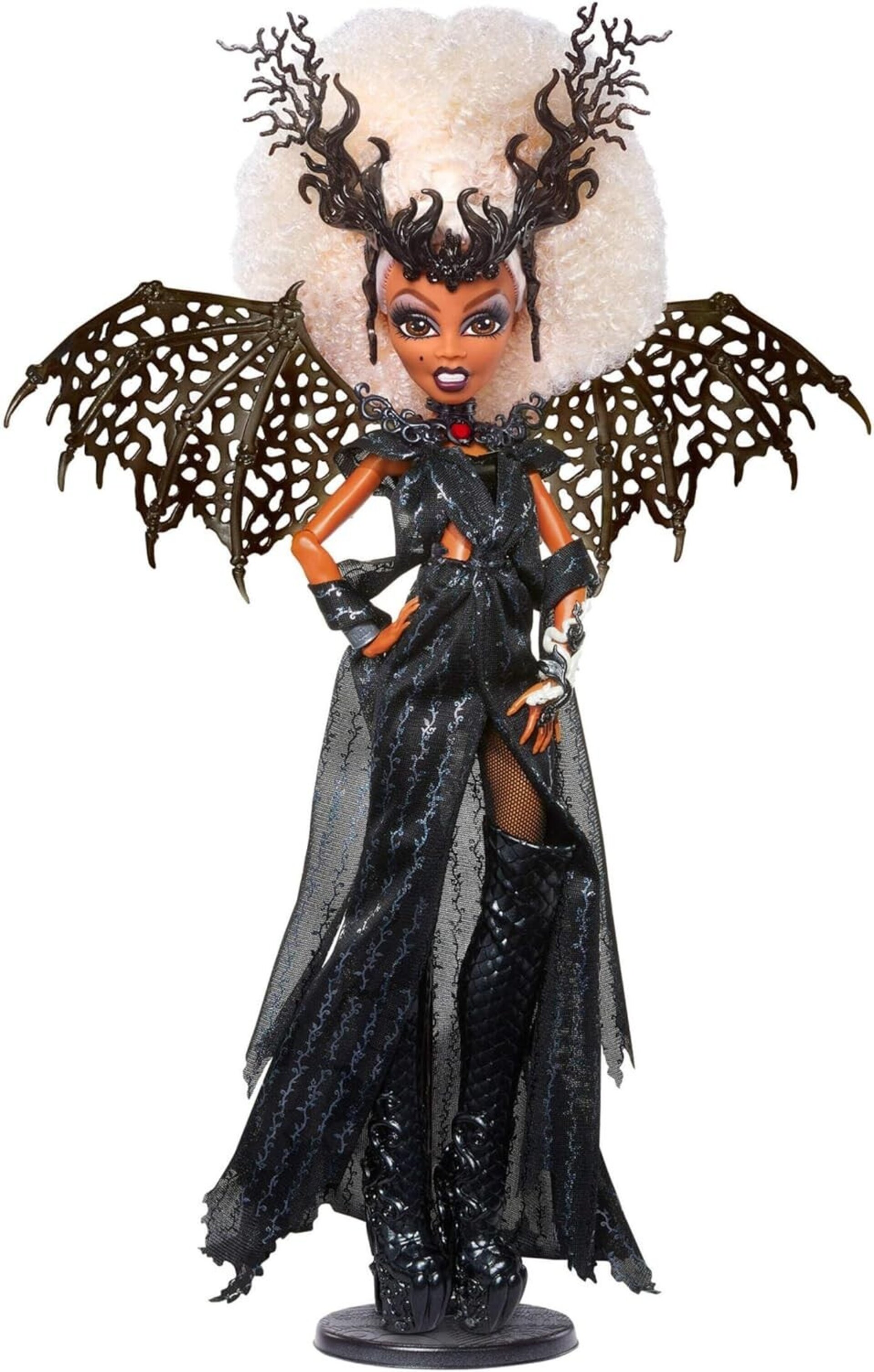 Monster High Rupaul Muñeca Dragon Queen con Body de Cuero sintético Negro - 4