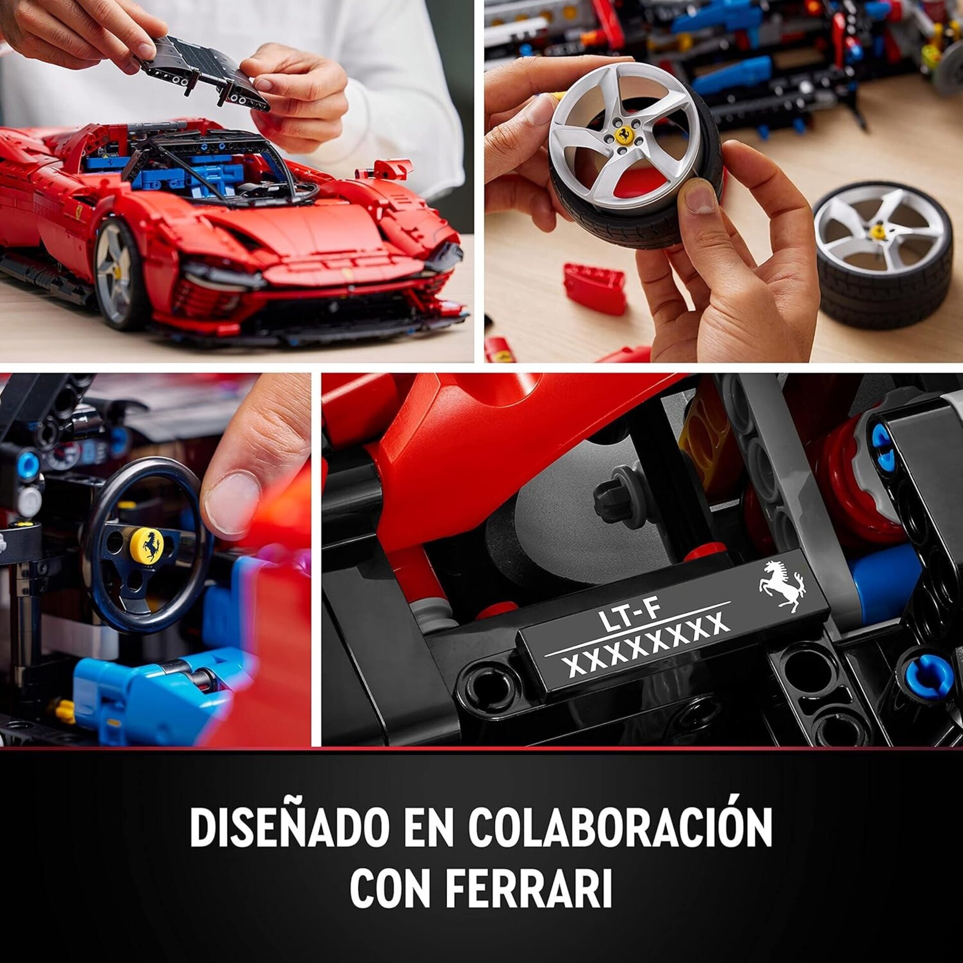 LEGO Technic Ferrari Daytona SP3, Maqueta de Súper Escala 1:8, para Construir, - 2