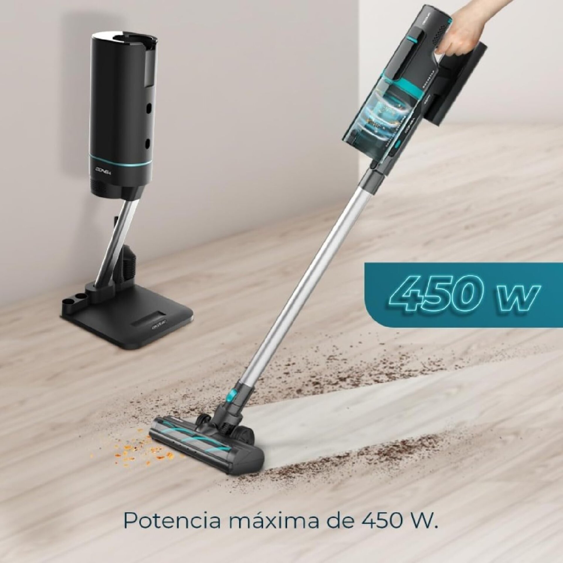 Cecotec Aspirador Escoba con Base de Autovaciado Conga Rockstar 10000 Nebula - 2