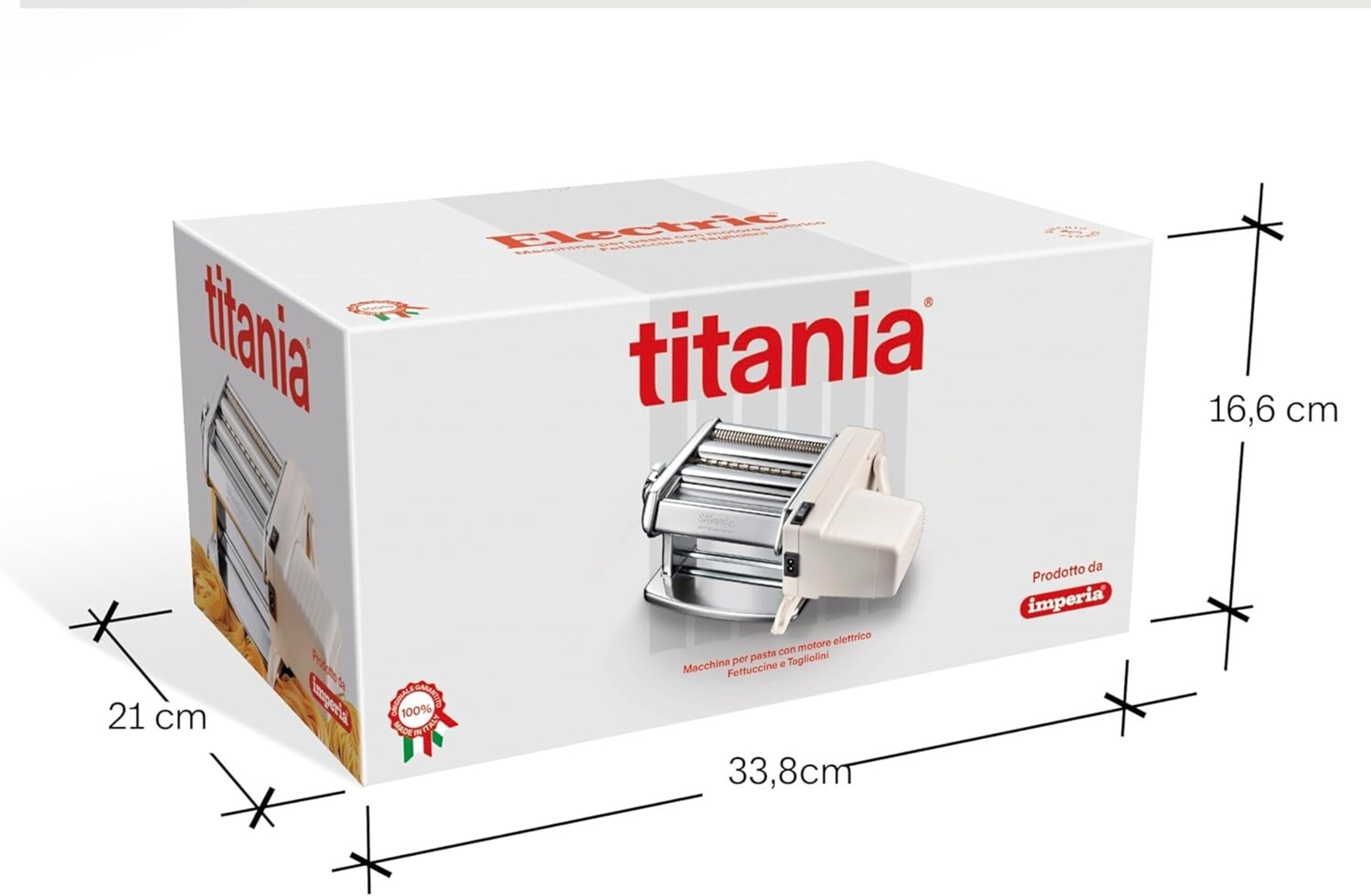 Imperia Titania Electric. Máquina de pasta con motor eléctrico de 65w. Made - 5