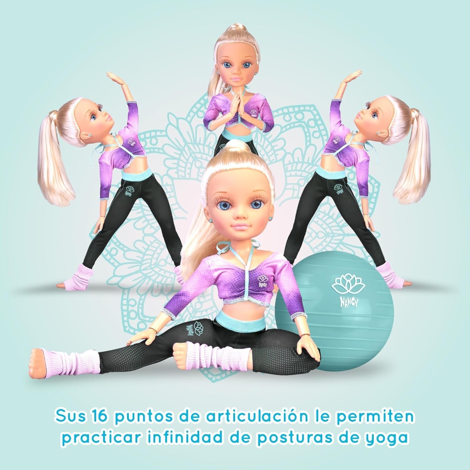 Nancy - Yoga Class, Muñeca más Flexible, 16 Puntos de Articulación para Practica - 3