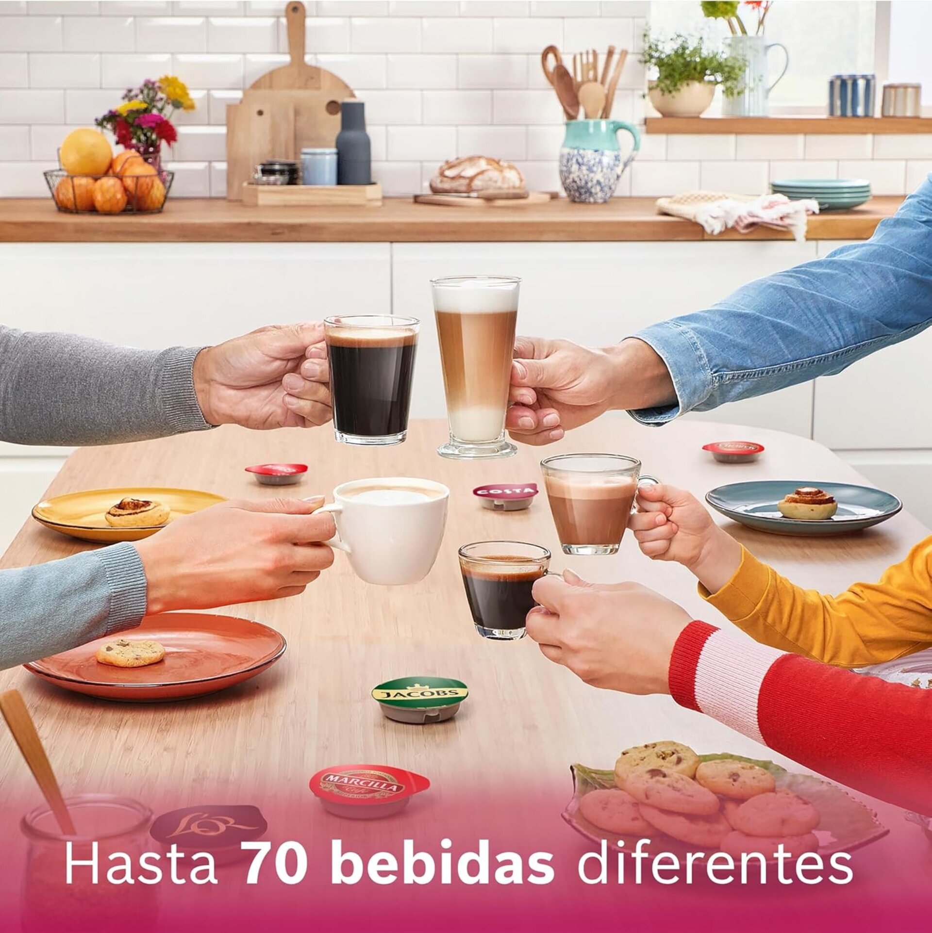 Bosch - Cafetera Multibebida Tassimo Happy Friendly, - 8