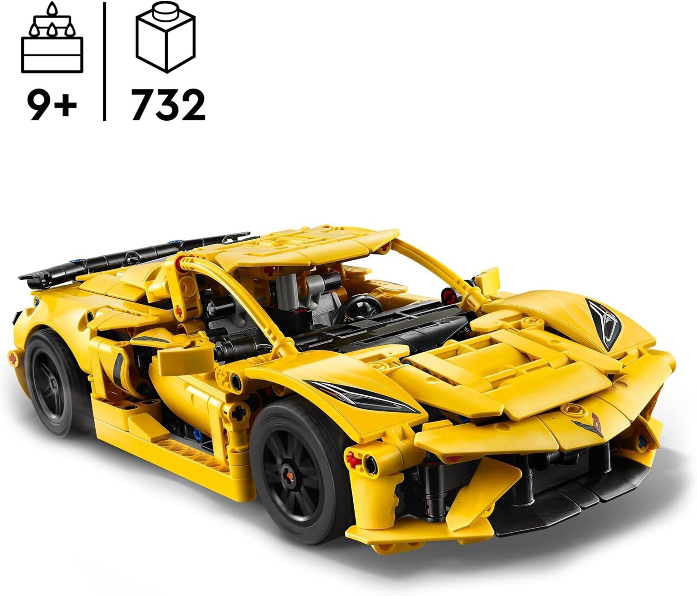 LEGO Technic Chevrolet Corvette Stingray Kit de Maqueta de Coche Deportivo - 2