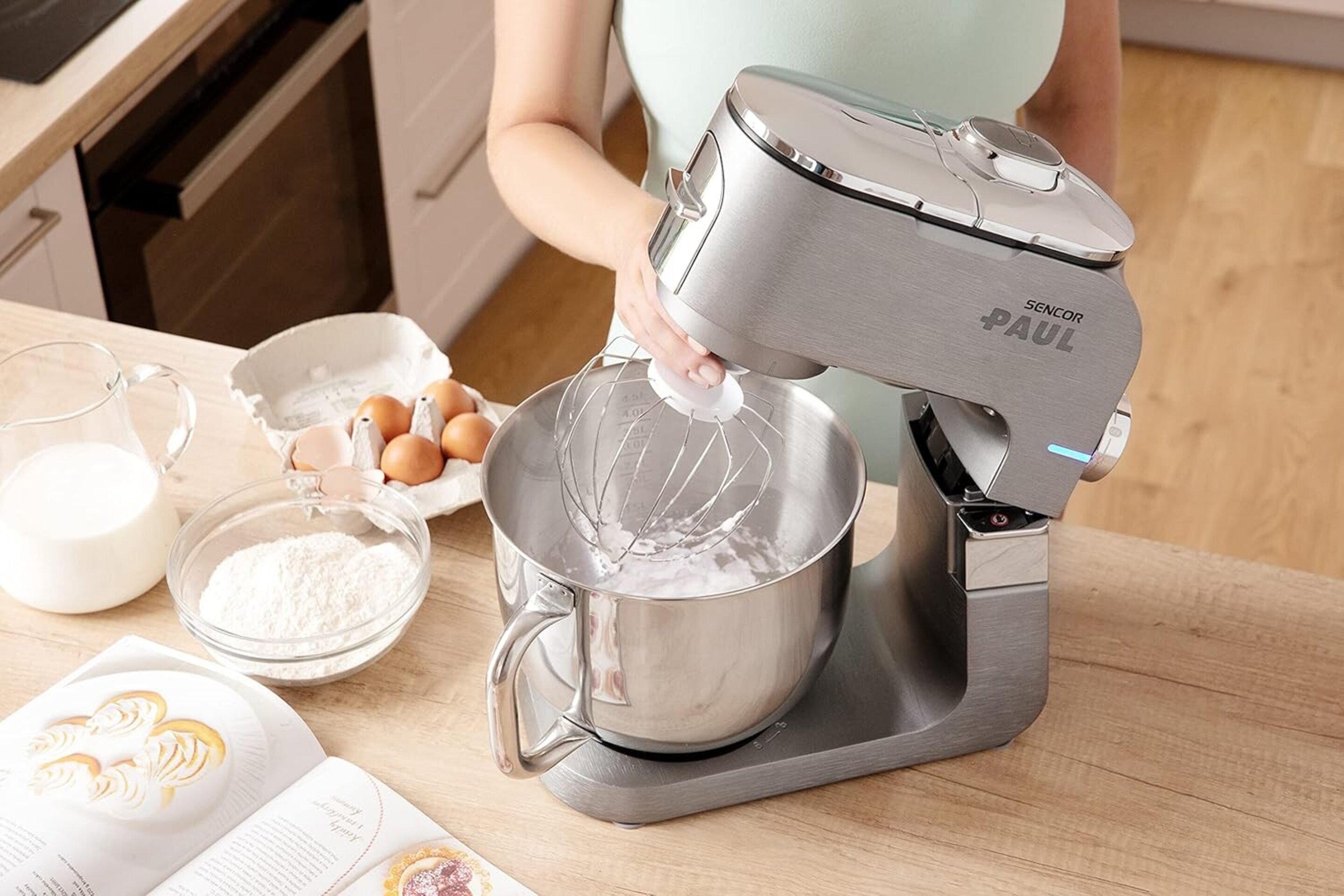 Sencor Robot pastelero multifunción Premium, Robot de cocina Robust full metal, - 4