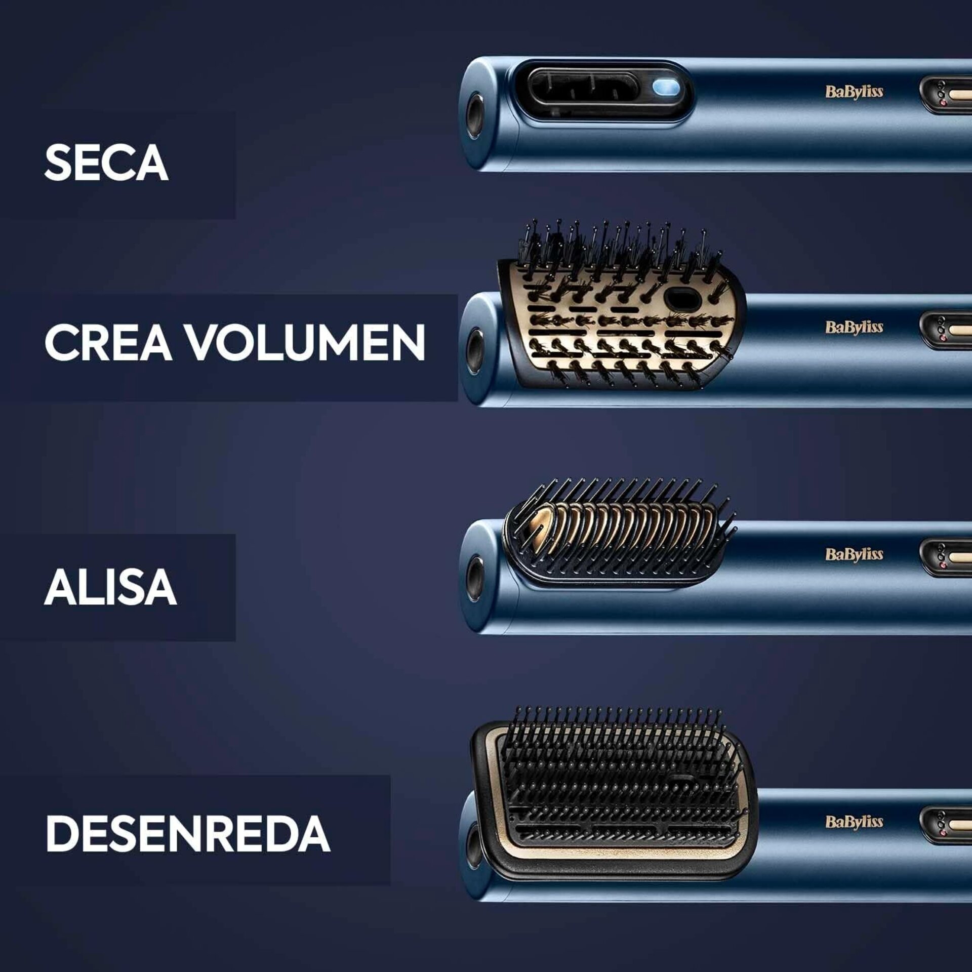 BaByliss Air Wand Secador, Alisador y Styler, todo en uno. De cabello mojado a s - 9