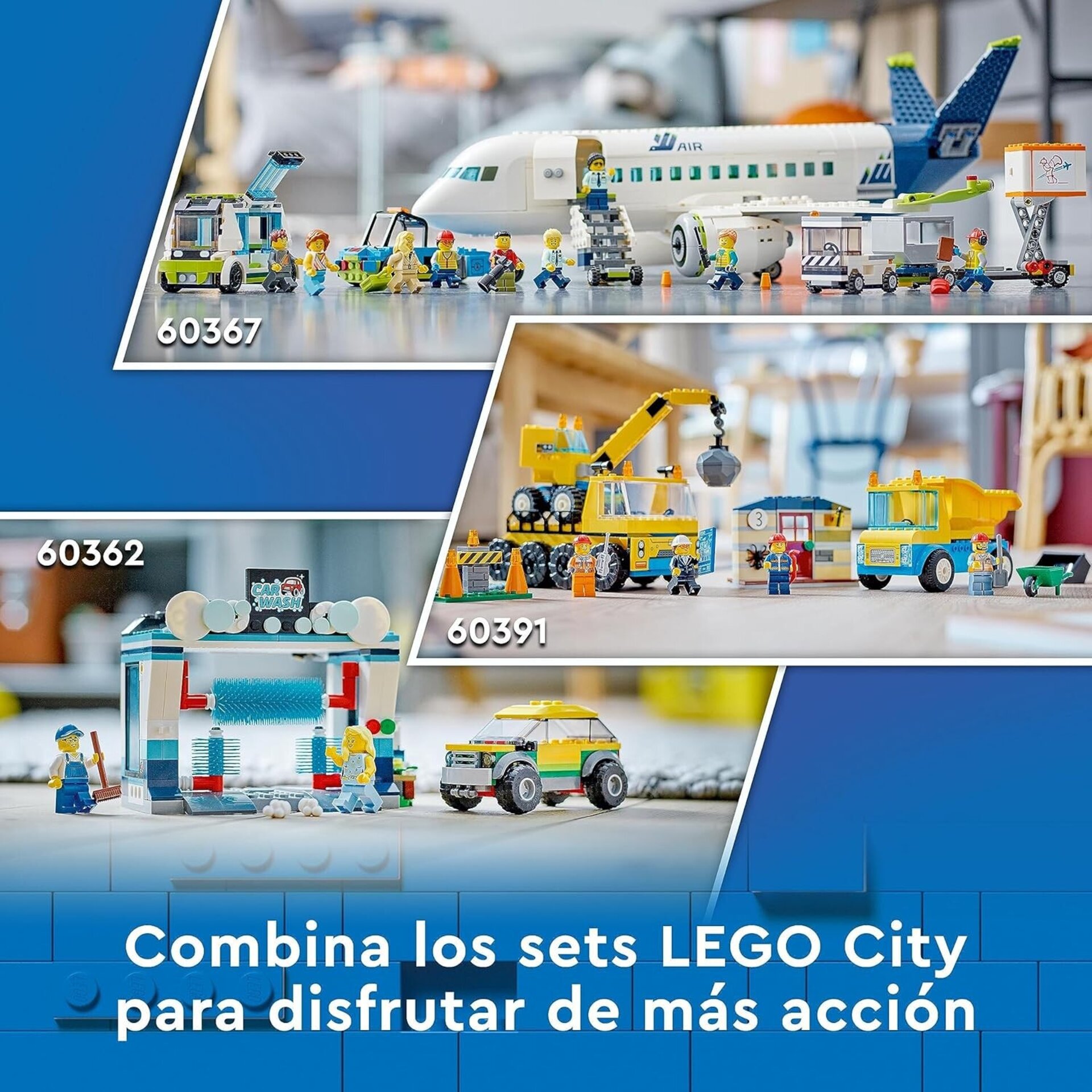 LEGO 60367 City Avión de Pasajeros, Juguete de Construcción de Avión Grande con - 7