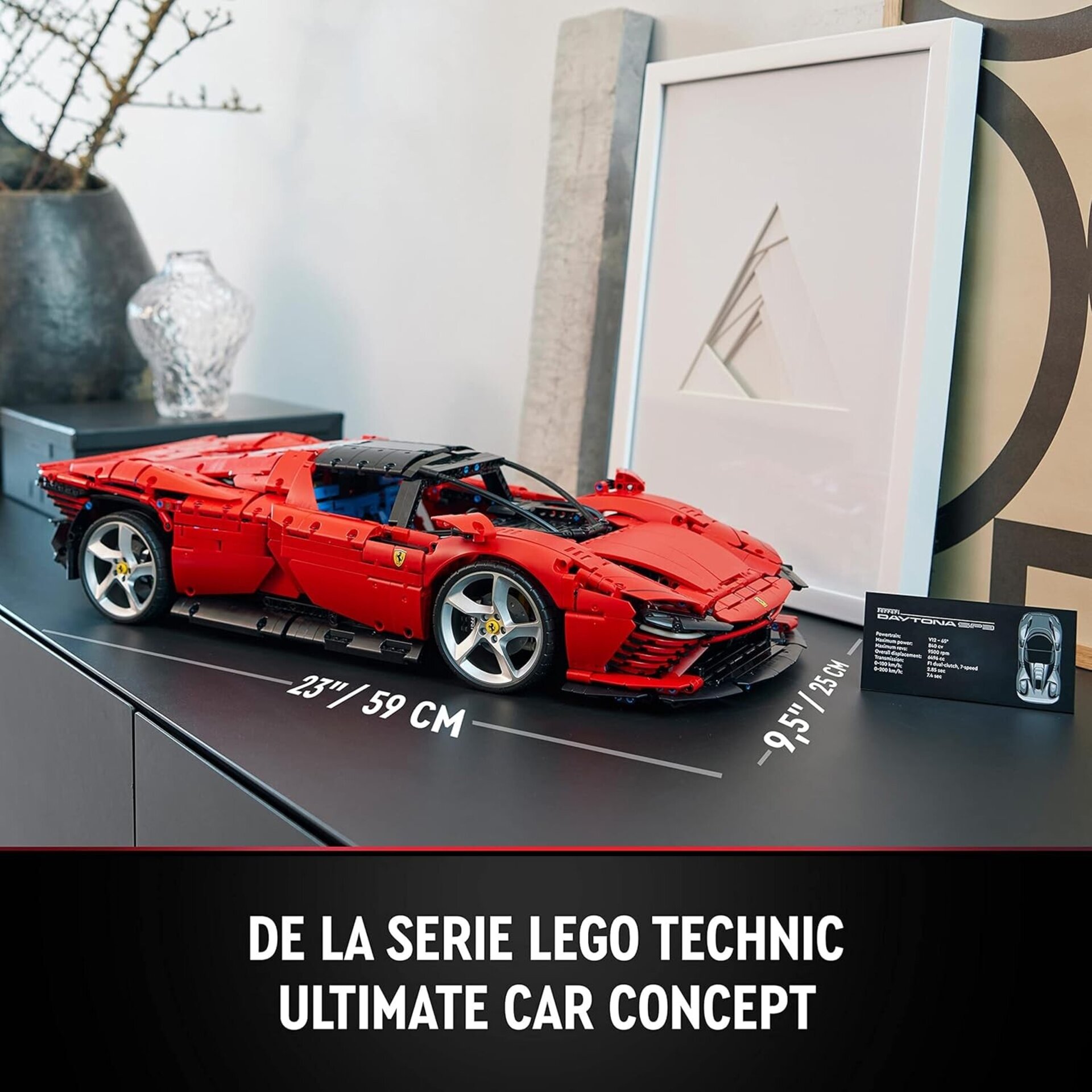 LEGO Technic Ferrari Daytona SP3, Maqueta de Súper Escala 1:8, para Construir, - 5