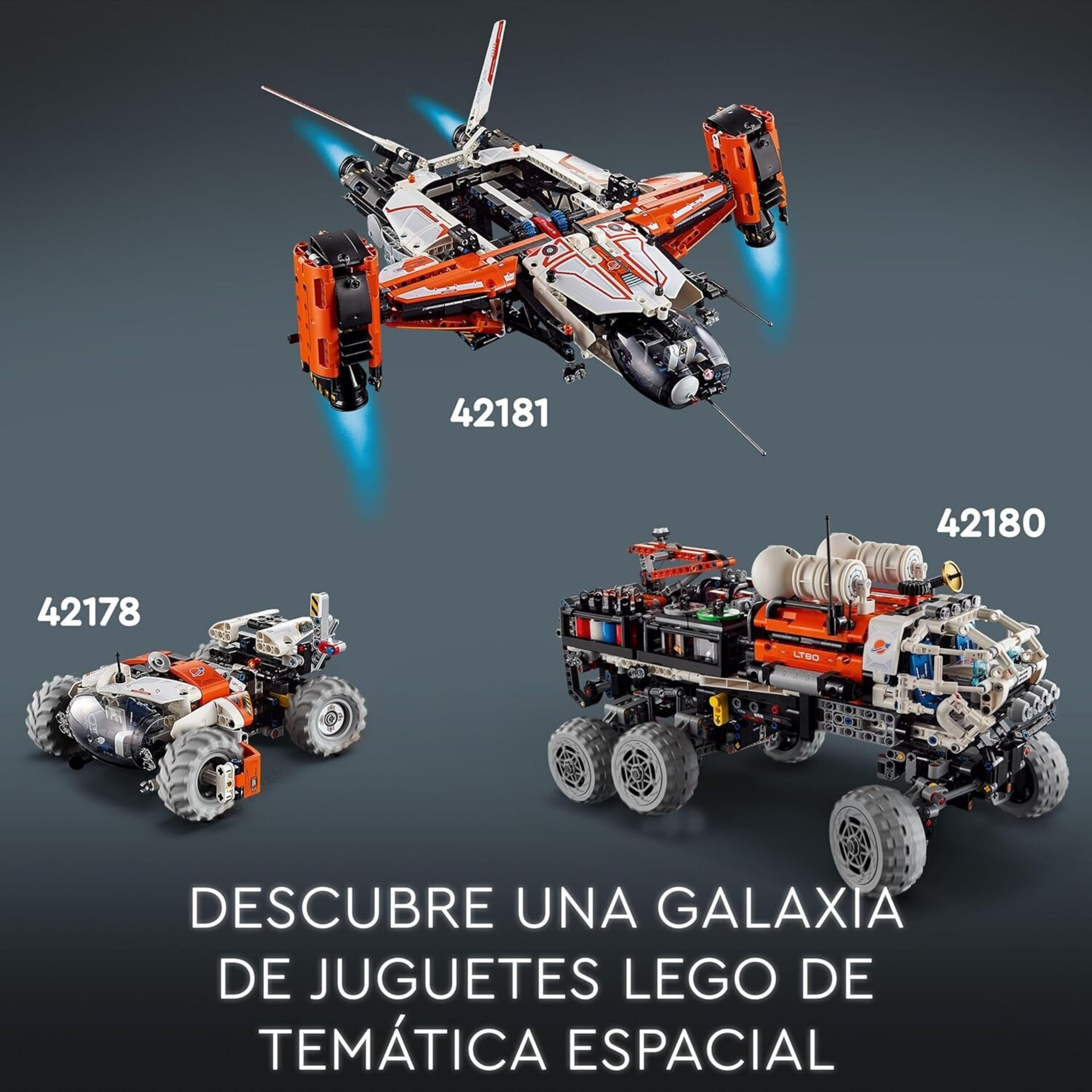 Lego Technic Nave Espacial de Carga Pesada VTOL LT81 Vehículo y Mini Róver - 9