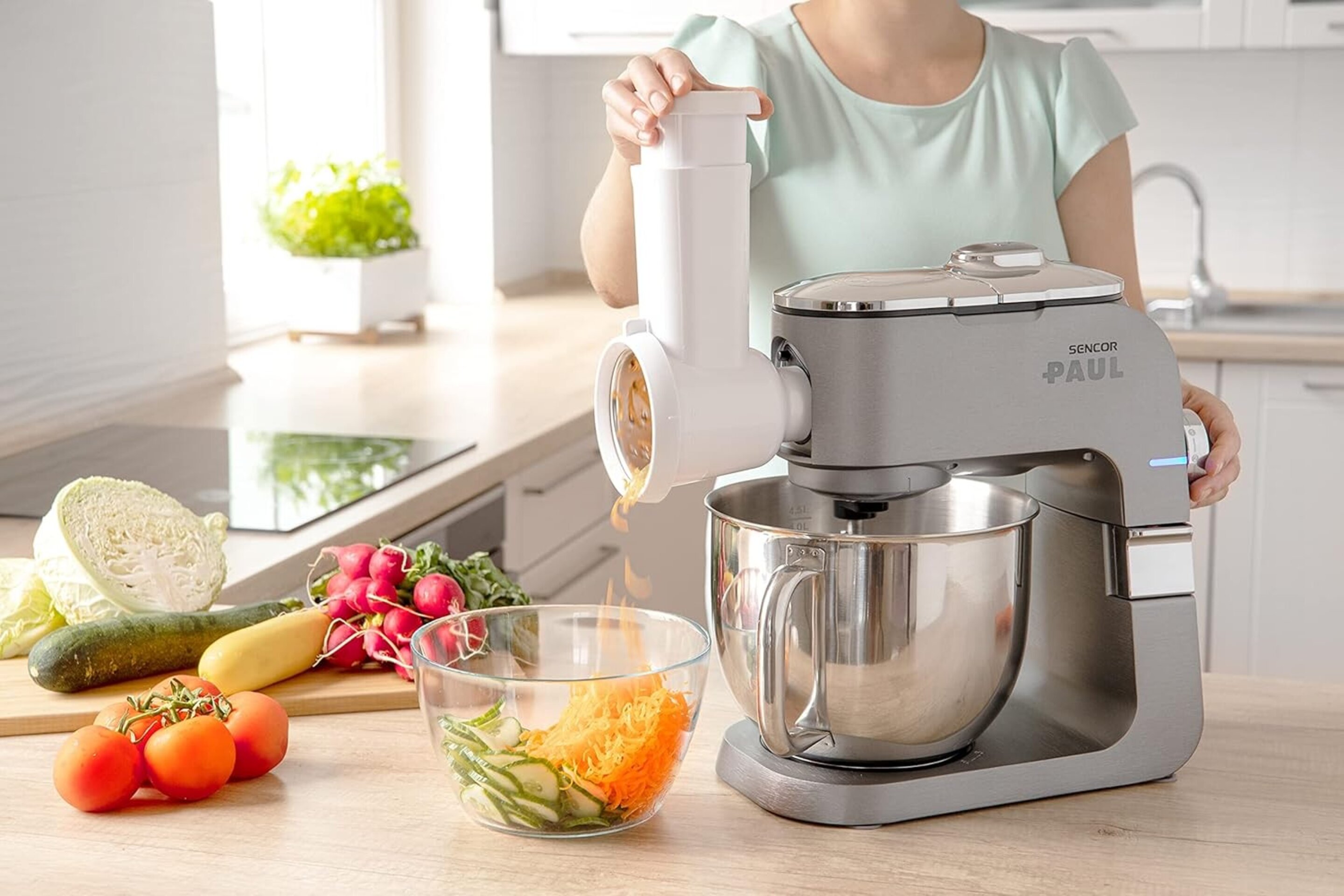 Sencor Robot pastelero multifunción Premium, Robot de cocina Robust full metal, - 5