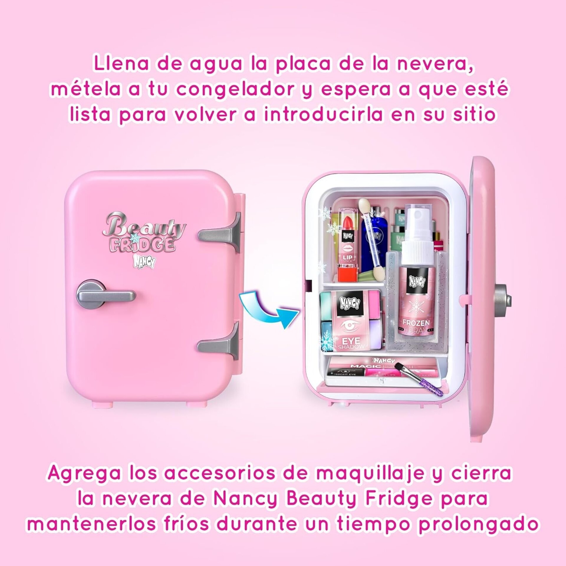 Nancy - Beauty Fridge, Muñeca Preparada para una Rutina de Belleza, Accesorios d - 4