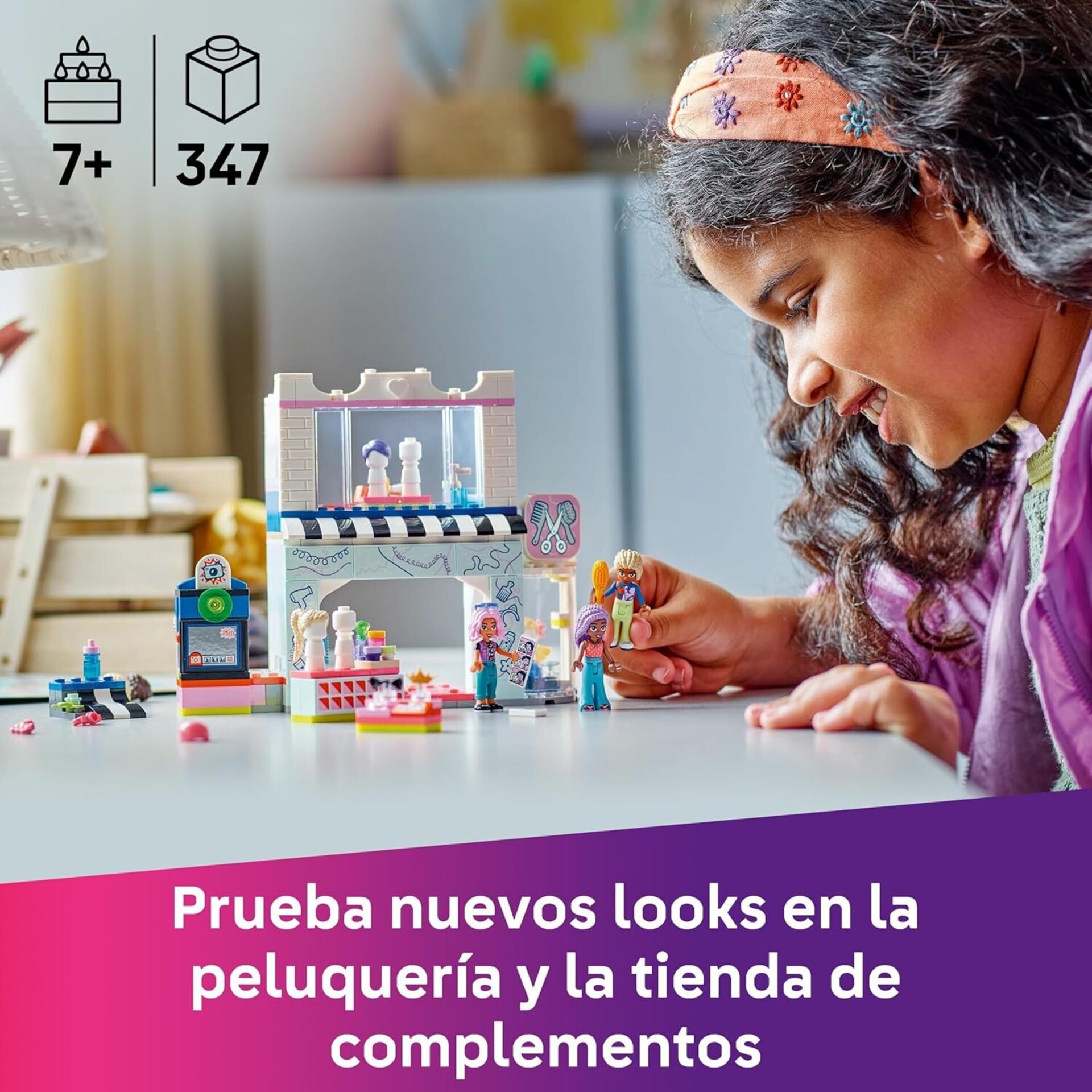 LEGO Friends Peluquería y Tienda de Complementos, Secador y Pelucas - 6