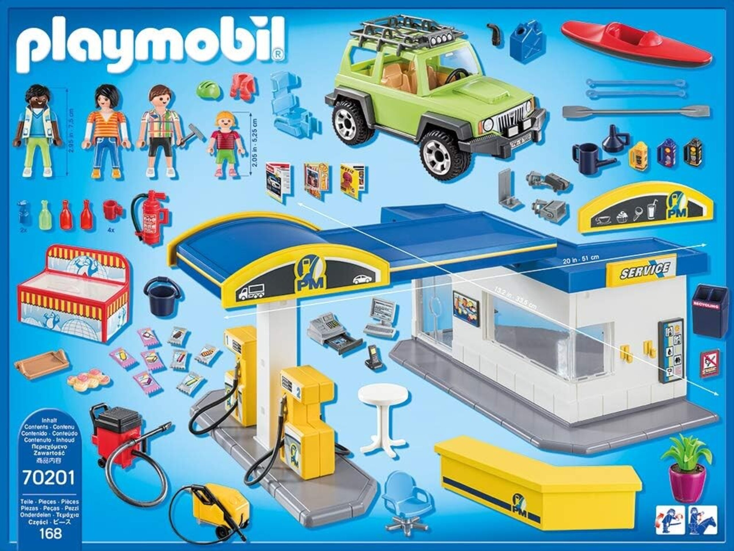 PLAYMOBIL City Life 70201 Gasolinera, A partir de 4 años - 2