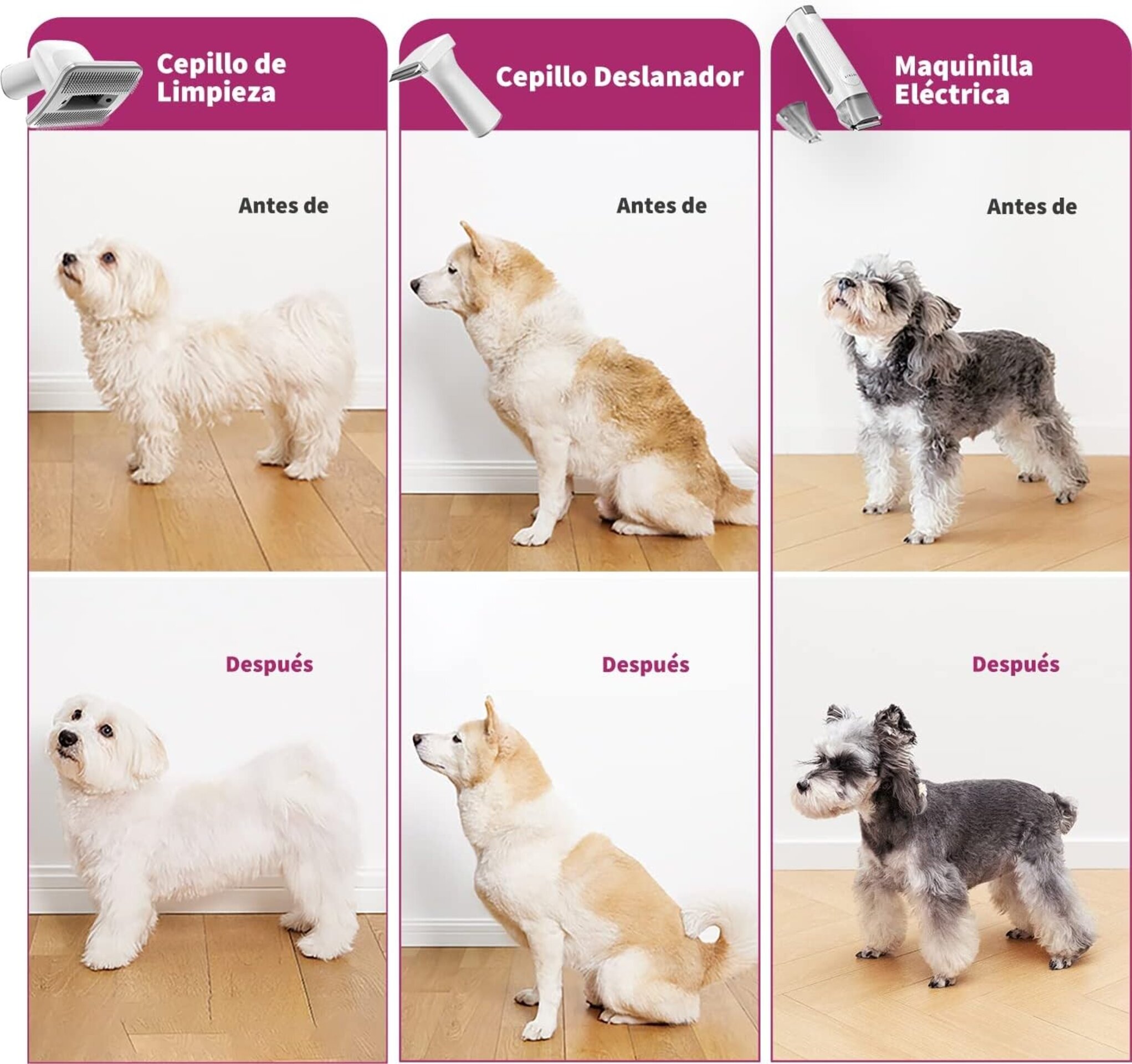 PETKIT AIRCLIPPER Cortapelos Perros con Aspiradora de Pelo, Kit de Peluquería - 2