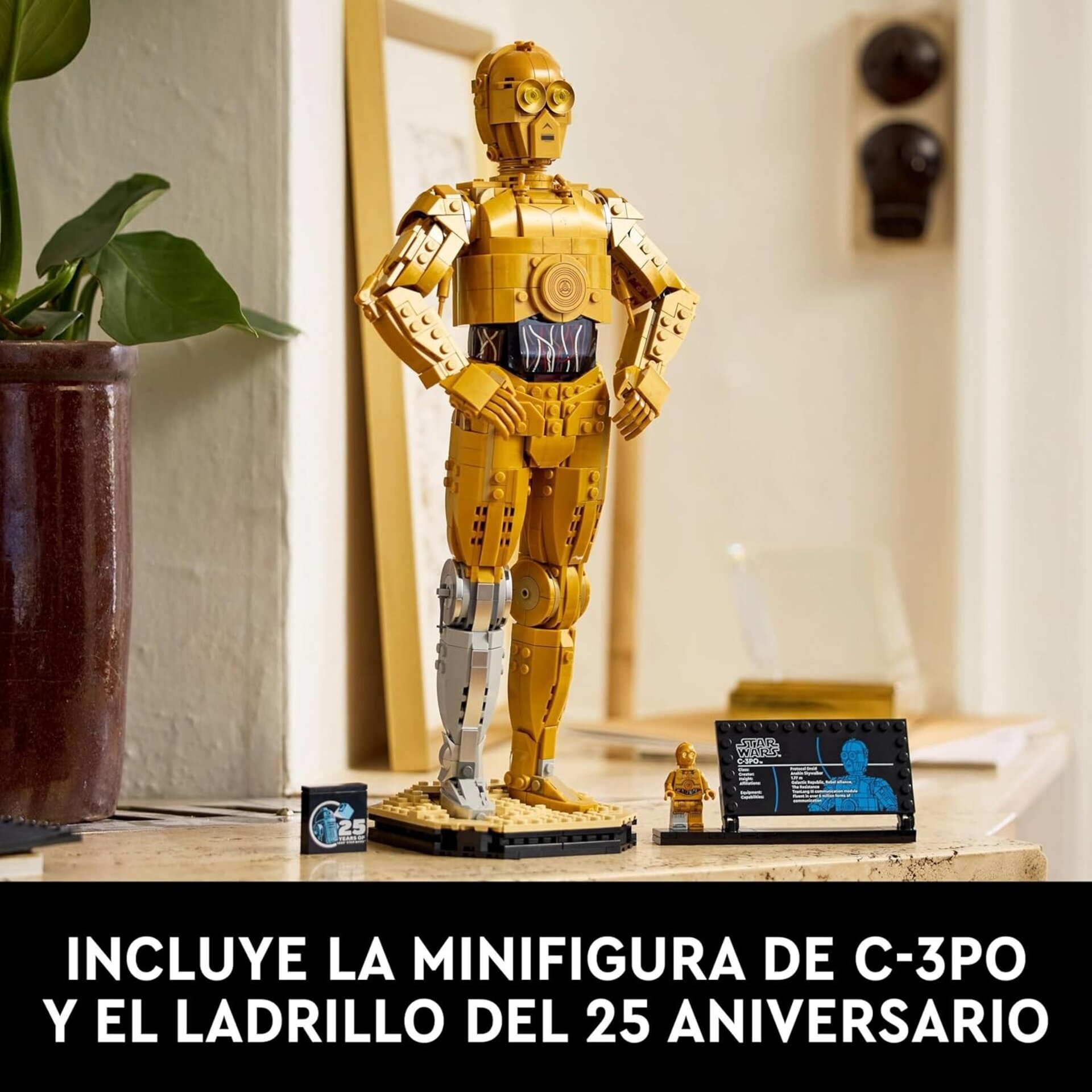 LEGO Star Wars C-3PO Figura de Droide, Maqueta de Colección para Adultos, Minifi - 2