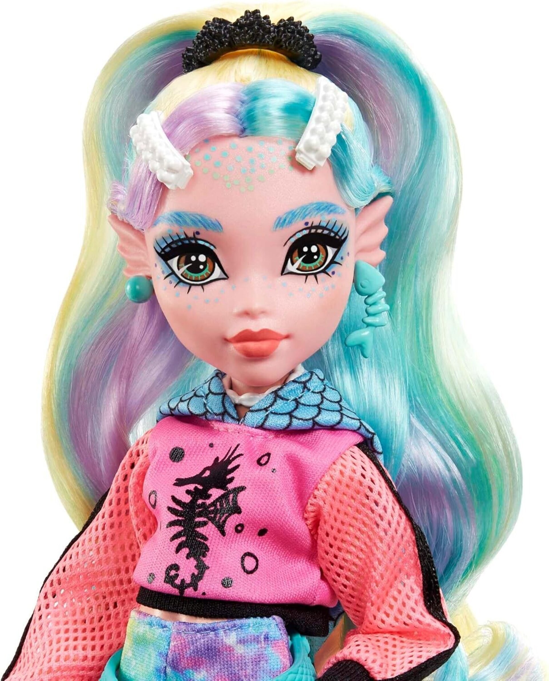 Monster High Lagoona Blue Muñeca articulada con Mascota y Accesorios de Moda, Ju - 4