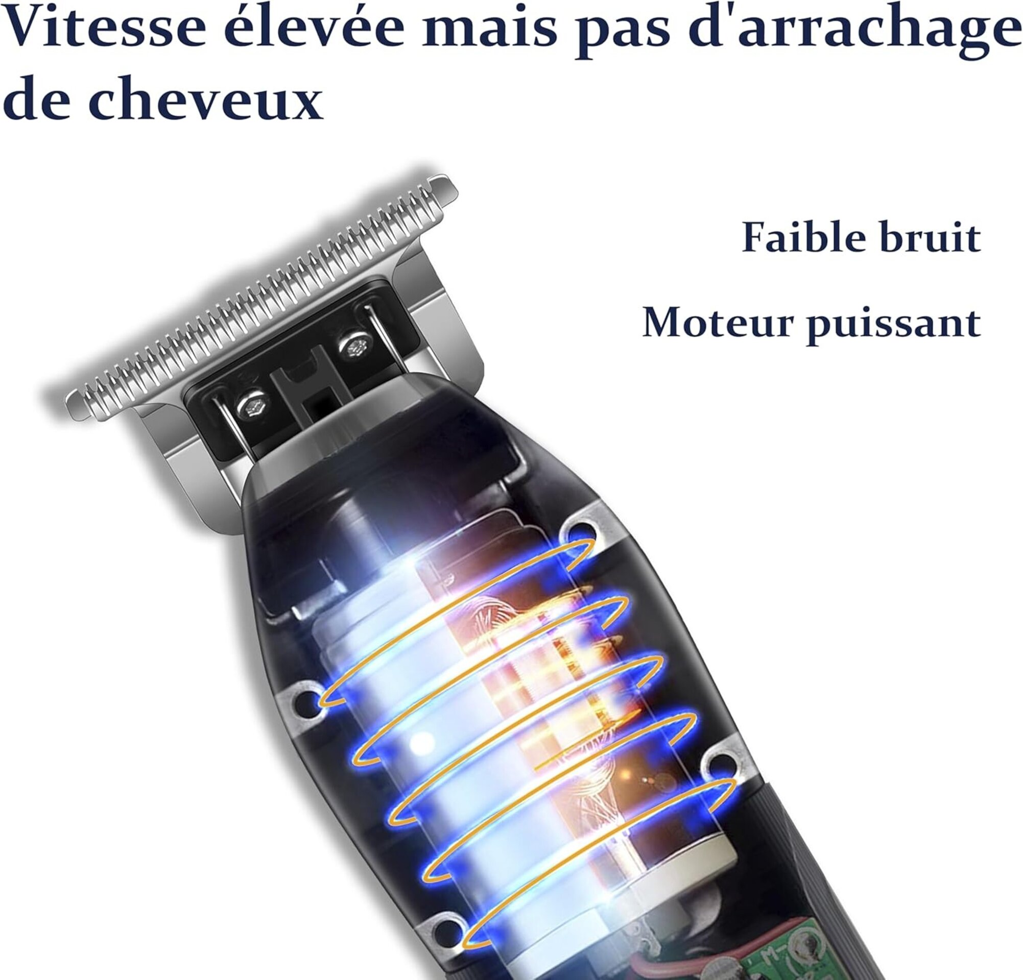 Kemei Cortadora de pelo para hombres, recortadora de pelo inalámbrica - 4