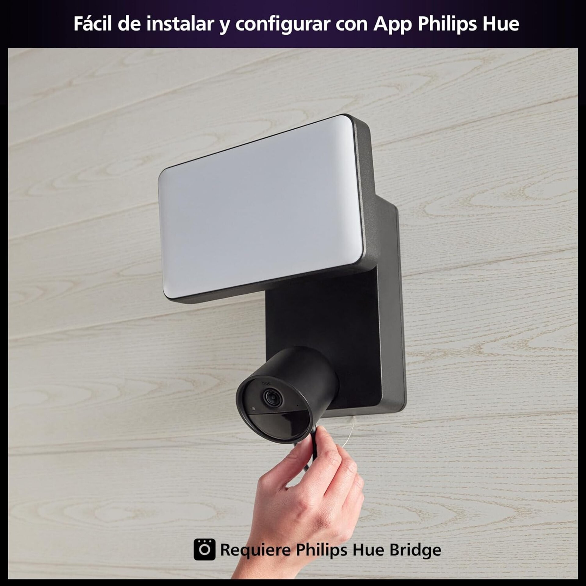 Philips Hue Secure - Cámara de Vídeo Vigilancia con Foco LED, resolución 1080p - 5