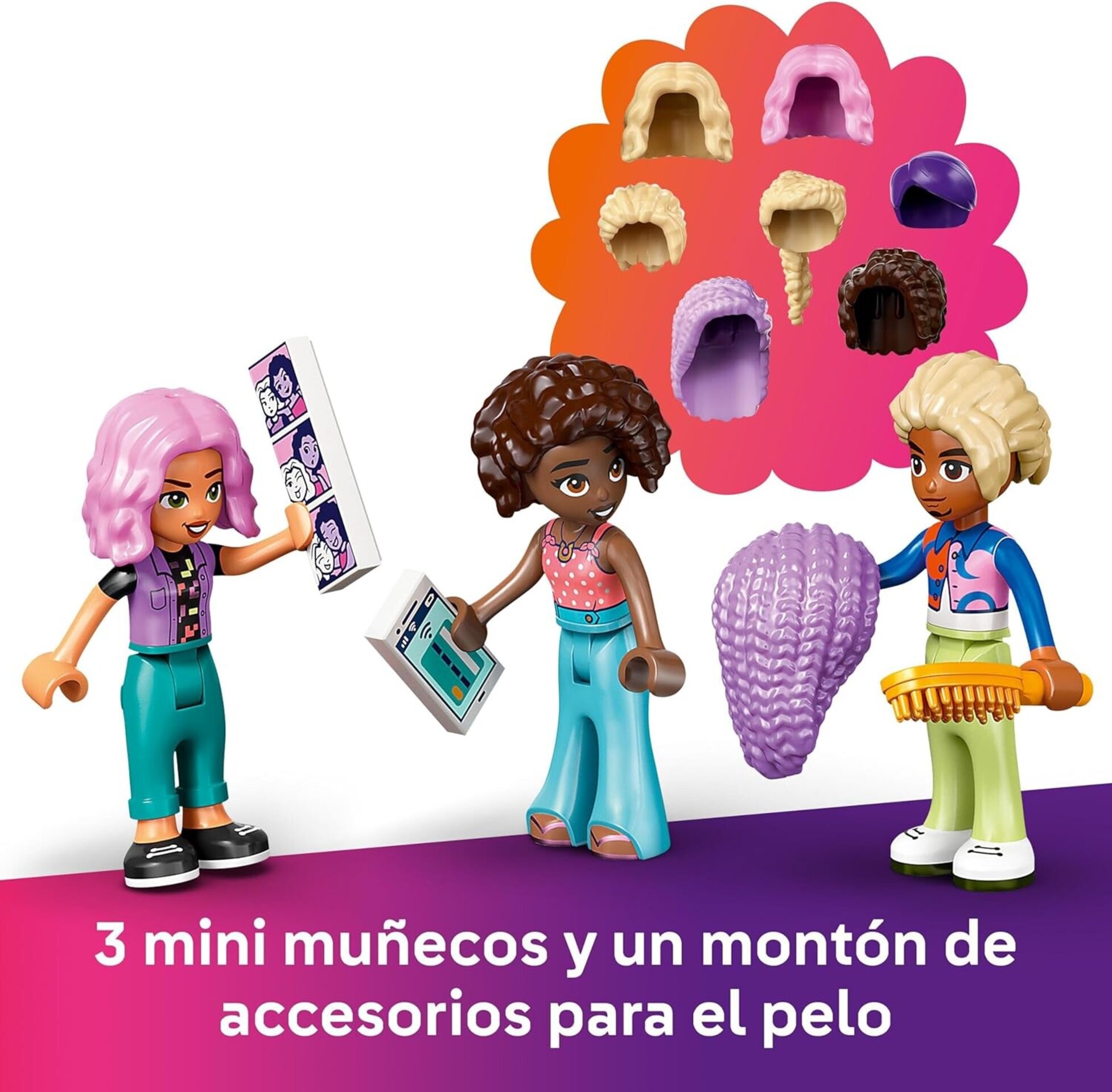 LEGO Friends Peluquería y Tienda de Complementos, Secador y Pelucas - 2