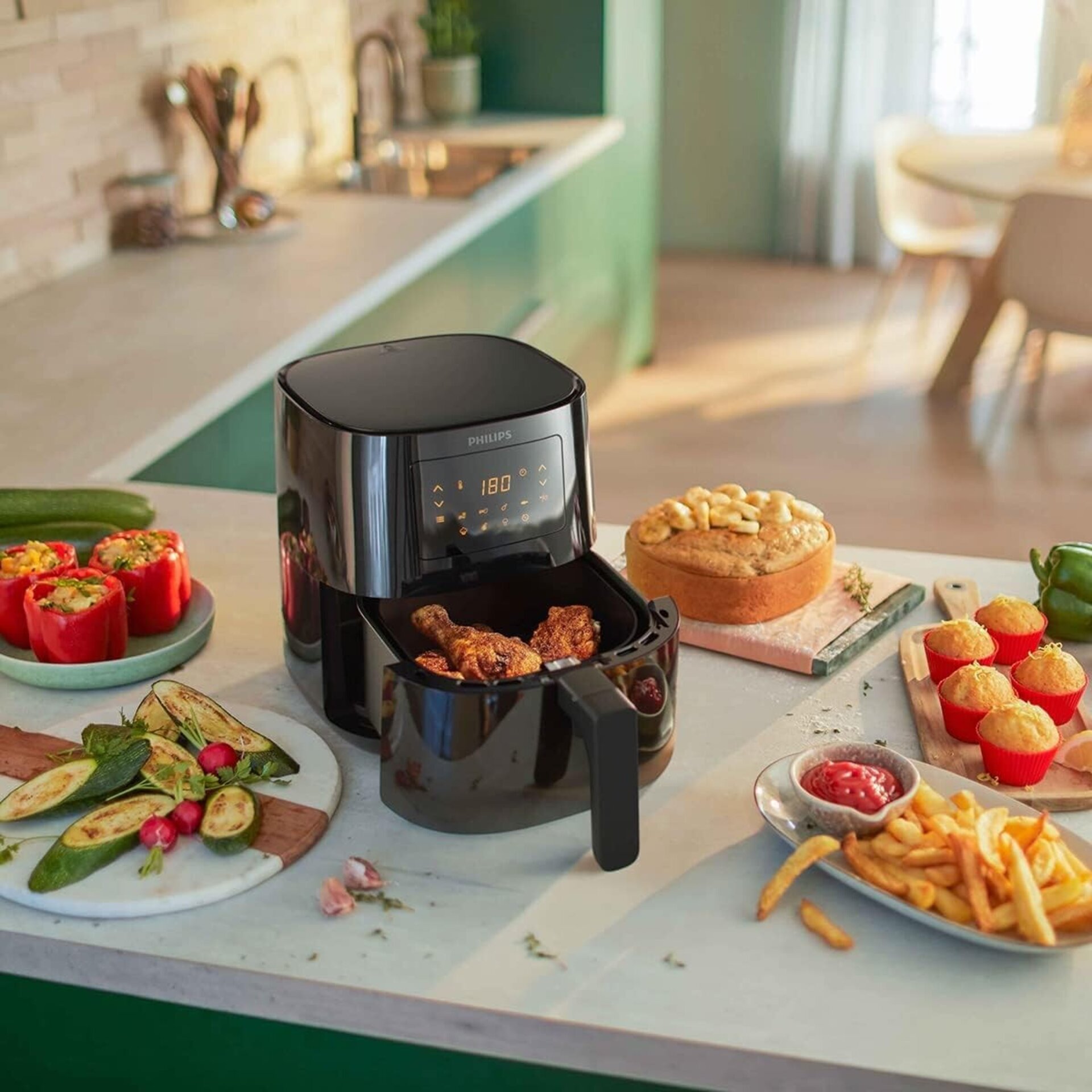 Philips Airfryer Serie 3000 L, 4.1L (0.8Kg), Freidora De Aire con función 13 en - 4