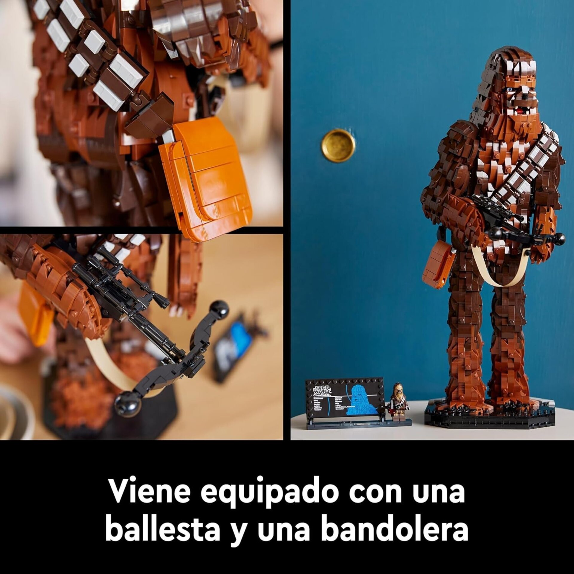 LEGO 75371 Star Wars Chewbacca, Figura Coleccionable de Wookiee con Ballesta, Mi - 4