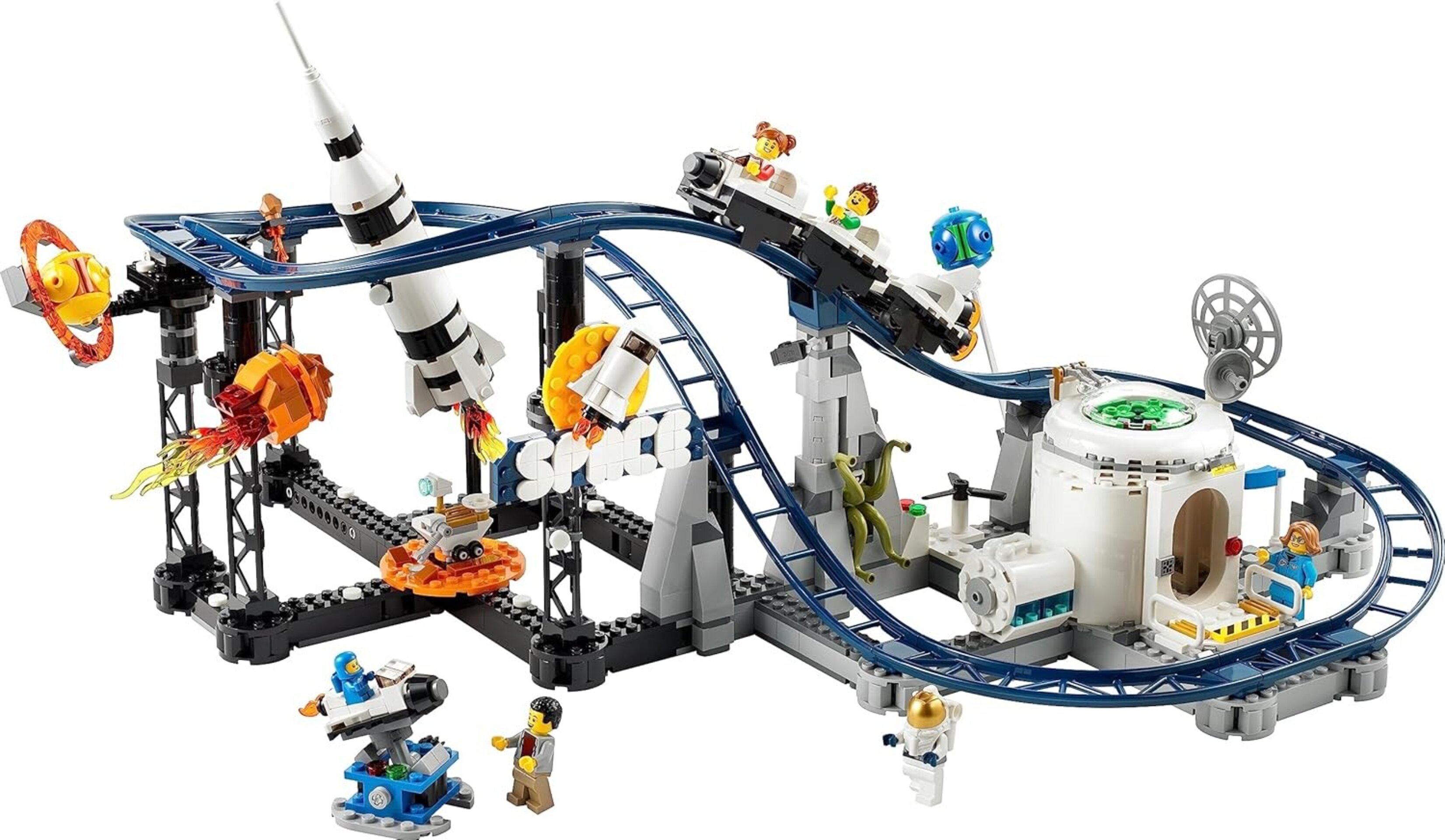 Lego 31142 Creator 3en1 Montaña Rusa Espacial, Torre de Caída Libre o Tiovivo, M - 2