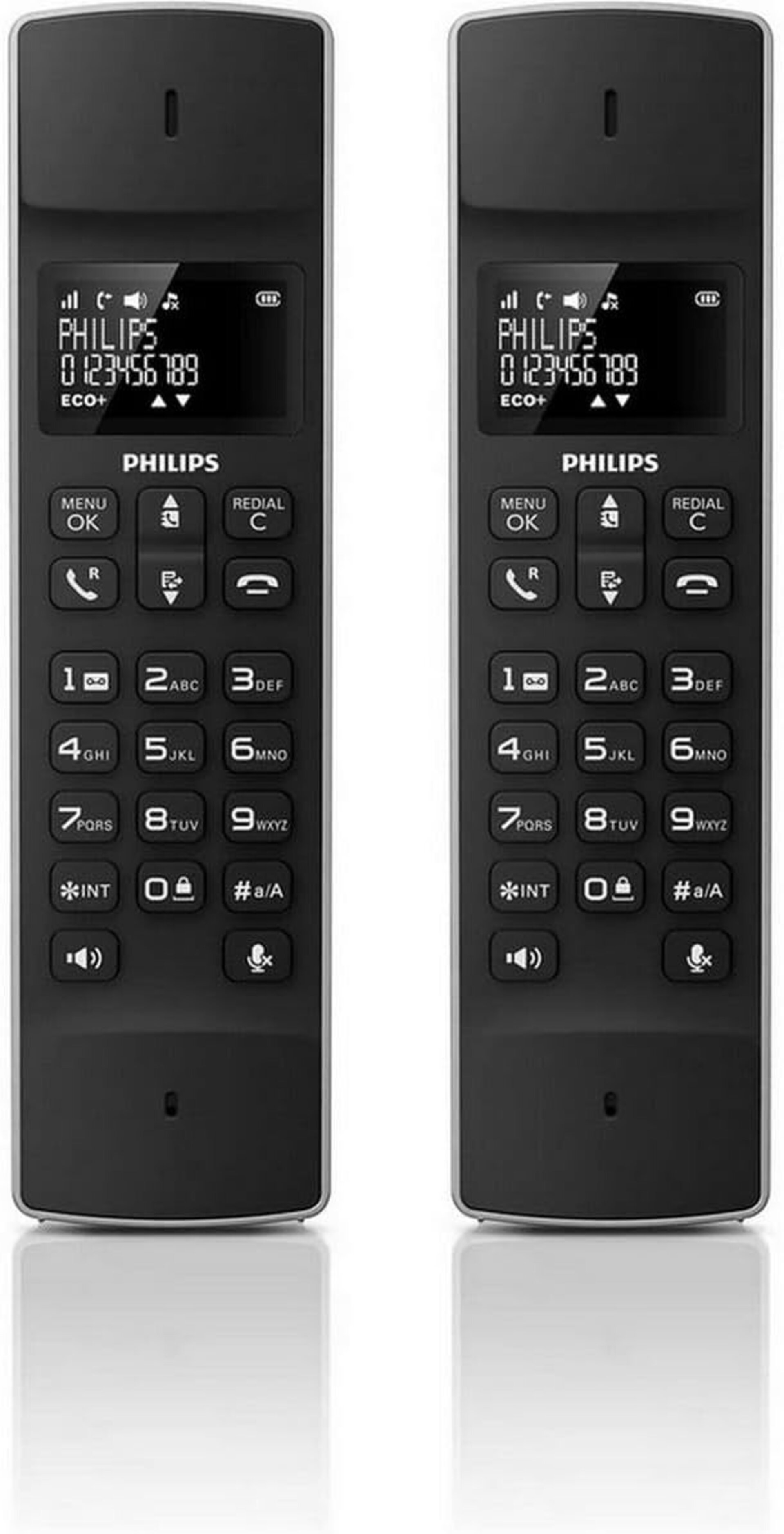 Philips M4502B/34 - Teléfono Fijo Inalámbrico, Pantralla 1,6'', Pantalla LCD - 2