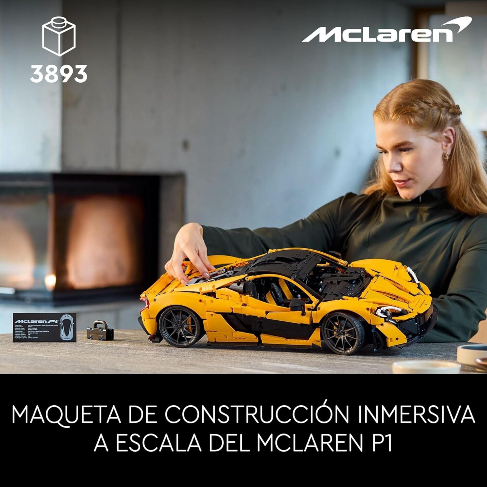 LEGO Technic McLaren P1 Maqueta de Coche a Escala para Adultos, Hipercoche - 3