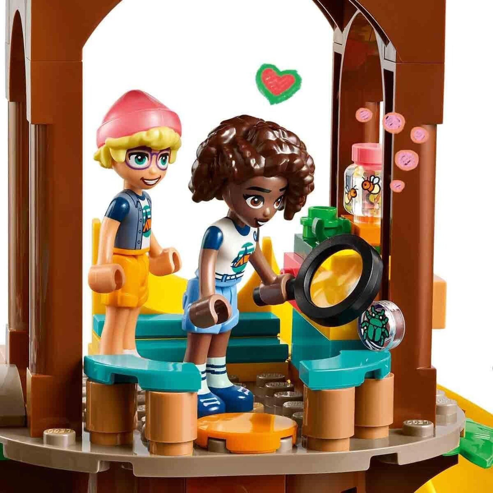 Lego Friends Campamento de Aventura: Casa del Árbol con 5 Animales de Juguete, R - 6